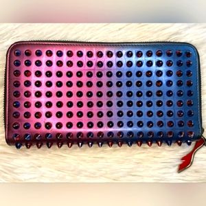 CHRISTIAN LOUBOUTIN PANNETONE SPIKE WALLET PRELOVED EUC EXQUISITE